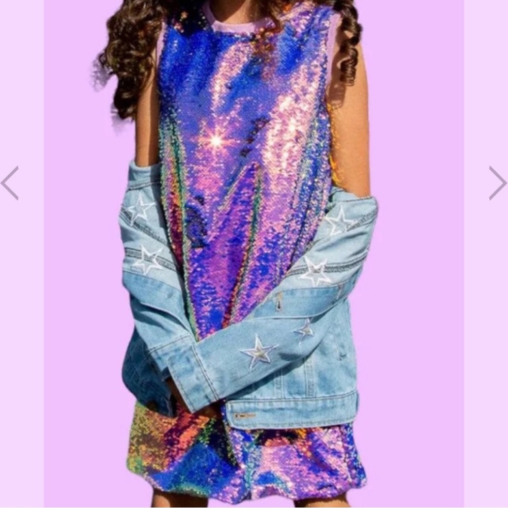 Lola + the Boys Mermaid Sequin Flip Dress